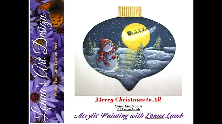 Acrylic & Tole Painting Tutorial  Merry Christmas ...