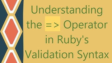 Understanding the =  Operator in Ruby