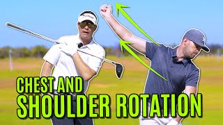 Chest and Shoulder RotationThe KEY to a GREAT Backswing