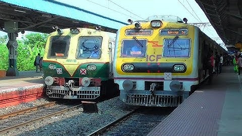 Parallel action || Parallel run of BDC-HWH and BWN-HWH aerodynamic EMU local train