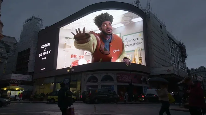 Coach - Courage To Be Real (teaser): Lil Nas X Piccadilly Lights Installation  (2022)