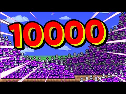 Using 10,000 Teleportation Potions In Terraria. What Happens?