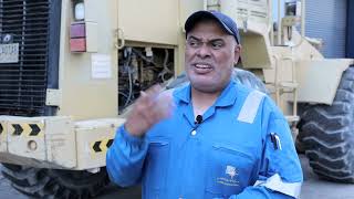 محمد جابر المنهالي يقوده شغفه للعمل في المعدات الثقيله