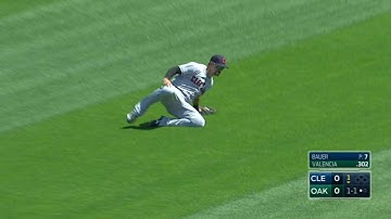 CLE@OAK: Chisenhall makes the running catch