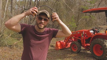 Building a log bridge to the fort.  Ep.3 Fort Building