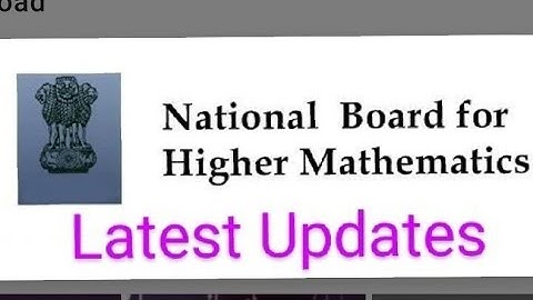 Nbhm Latest Update for Exam 2021