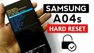 samsung a04s hard reset 2023 screen unlock pin, pattern, password.