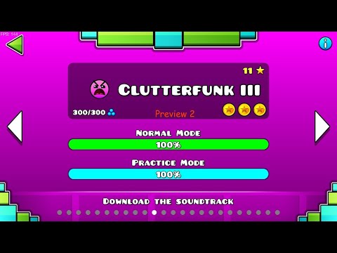 Clutterfunk III (Preview 2) || Geometry Dash 2.206