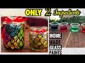 Home Made Glass Paint | DIY | Only 2 Ingredients |Glass Painting Tutorial For Beginners | Bottle Art