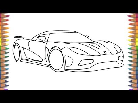 How To Draw Koenigsegg Agera R Step By Step