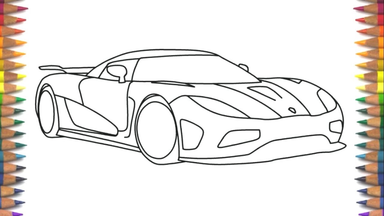 How to draw Koenigsegg Agera R step by step - YouTube