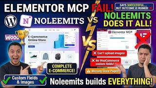 Elementor MCP vs NoLeemits AI Design: Same Prompt, Same WooCommerce Store
