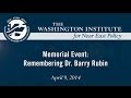Memorial Event: Dr. Barry Rubin