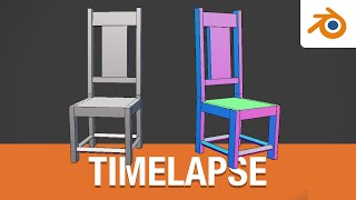 How to Model Low Poly Chair in Blender 3D