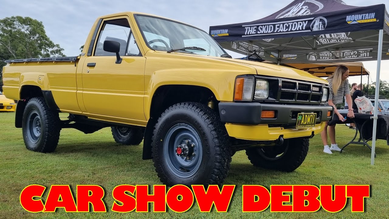 MY RESTORED TOYOTA HILUX AT THE BRISBANE All Japan classic day