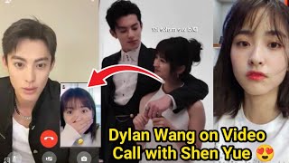 Dylan Wang VIDEO CALL Shen Yue For The First Time on IG, Love in the air 😍