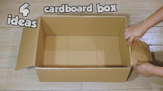 ✔ 4 идеи прикроватной тумбочки из картонной коробки