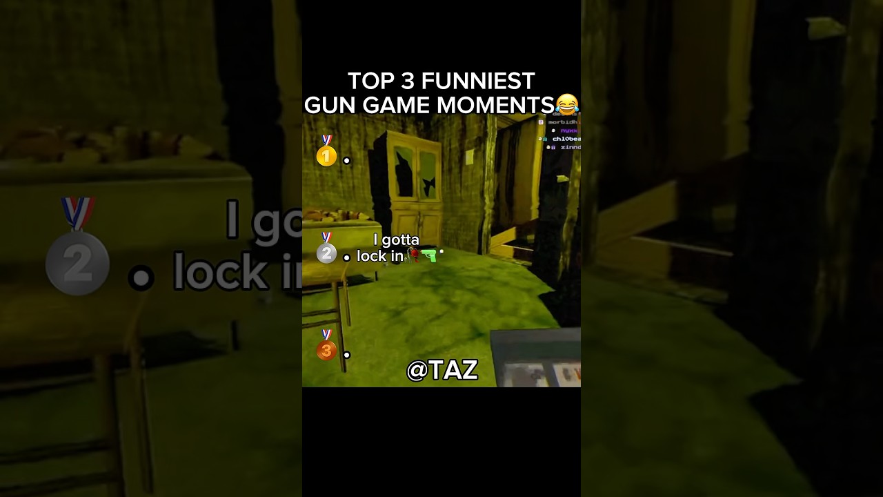TOP 3 FUNNIEST GUNGAME MOMENTS😂🔫🥀 