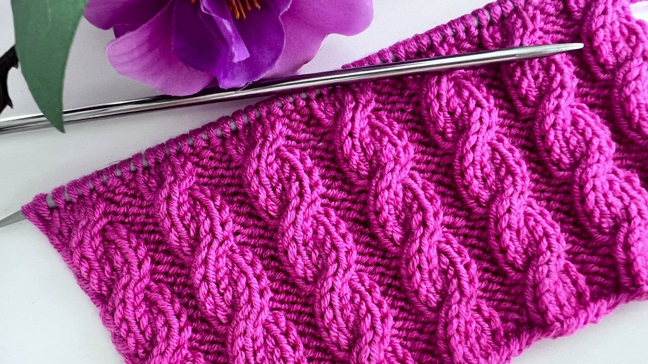 Красивая и простая схема вязания — шаг за шагом.