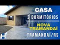 ❗VENDIDO❗R$260.000,00 MIL - CASA COM 3 DORMITÓRIOS PARA VENDA NA CIDADE DE TRAMANDAÍ/RS