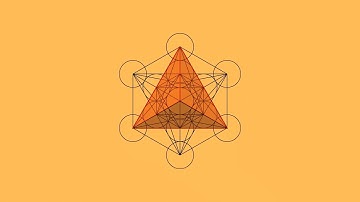 Platonic solids -Tetrahedron emerging from Metatron