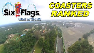 Six Flags Great Adventure's Roller Coasters RANKED (2023)