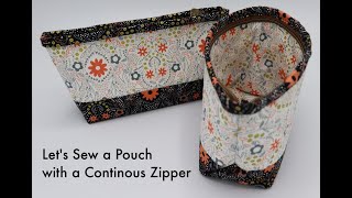 Let's Sew a Pouch with a Continuous Zipper & Fold Flat Bottom