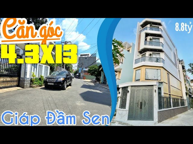 Nhà Lê Văn Quới Bình Tân 4.3x13m, Căn Góc 5 Phòng, sổ hồng riêng giáp Giáp Đầm Sen