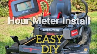 Hour Meter Install Toro Timecutter MAX HAVOC