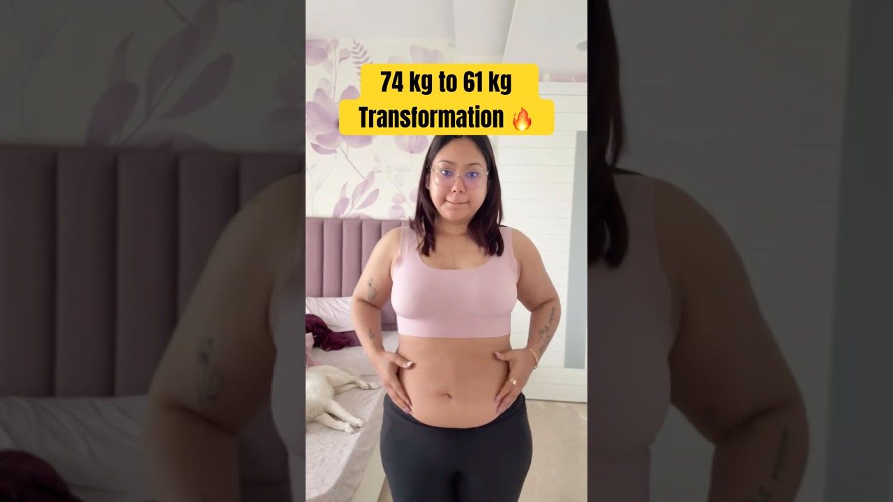 74-61kg Weightloss Transformation✅ #shorts #fitnessmotivation#quirkymiss
