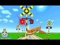【踏切アニメ】Train Railway Railroad Crossing Animation Minecraft 電車とふみきり 038-04