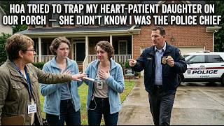 HOA Tried to Corner My Sick Daughter on Our Porch — They Had No Idea I Was the Police Chief