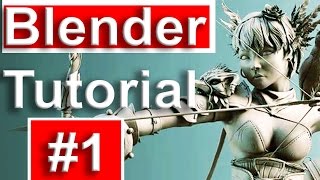 Blender Tutorial Series  Interface #1 ( Getting Started with Blender )