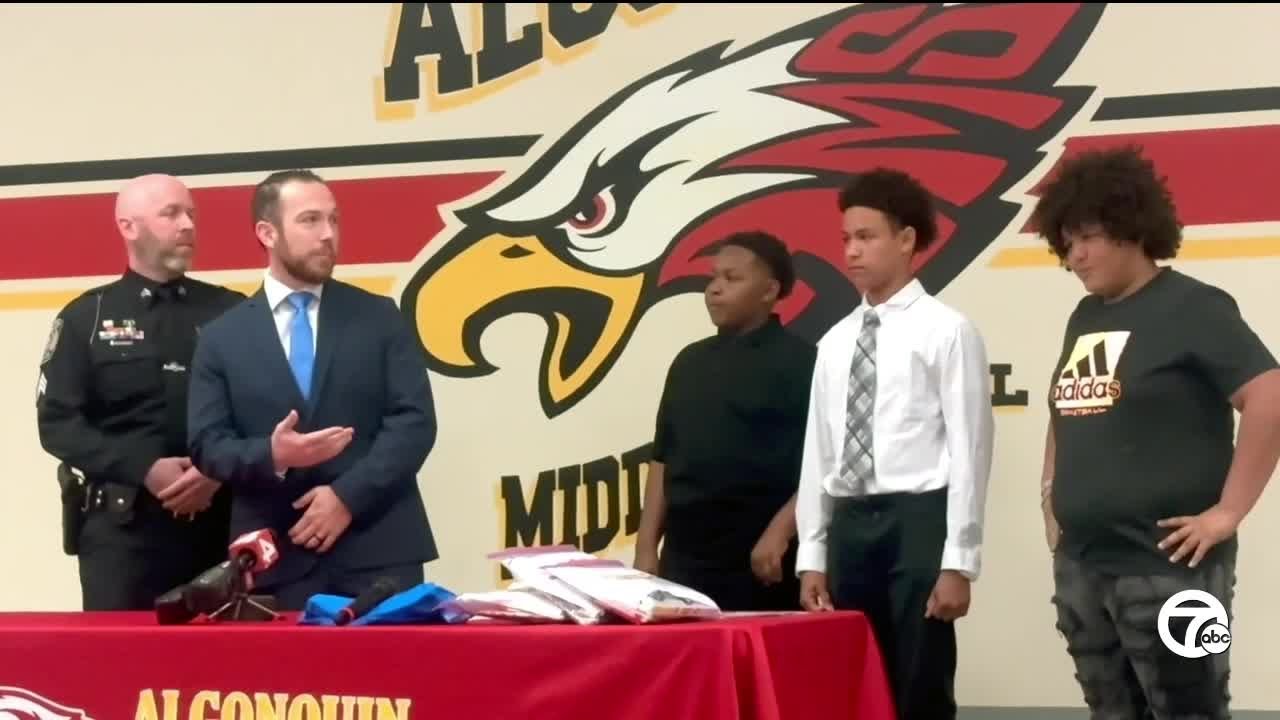 clinton-township-middle-school-students-recognized-for-helping-man