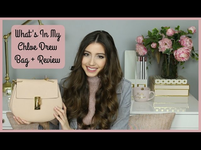 What's In My Chloe Drew Bag + Review | Lace & Lashes - YouTube