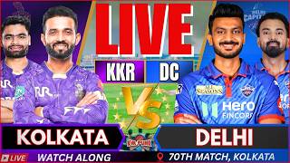 🔴IPL Live : KKR vs DC, IPL 2026 Match 70 | Delhi vs Kplkata | Live Cricket Match Today | KKR Batting