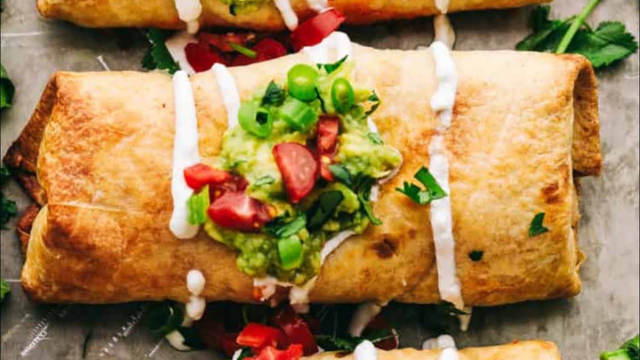 Tex-Mex Beef Chimichanga - YouTube