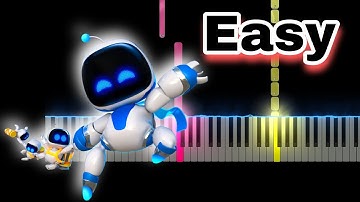 Astro Bot OST - Crash Site (Easy Piano Tutorial)