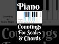Counting for Scales 👍🏻 | Piano lesson #shorts #youtubeshorts #reels #piano #scales