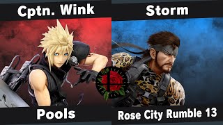 Rcr 13 Pools - Cptn Wink Cloud Vs Storm Snake - Smash Ultimate