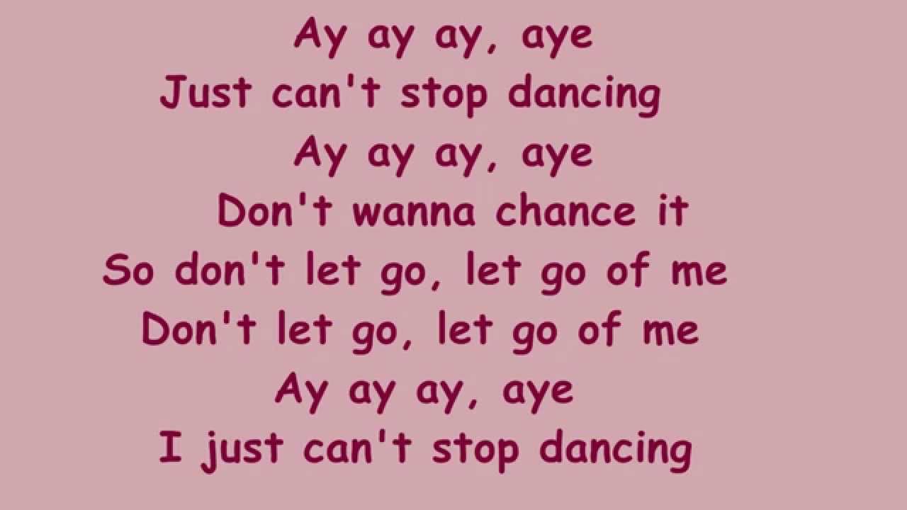 Cannot g. Dancing Lyrics. Can t stop the Dance.