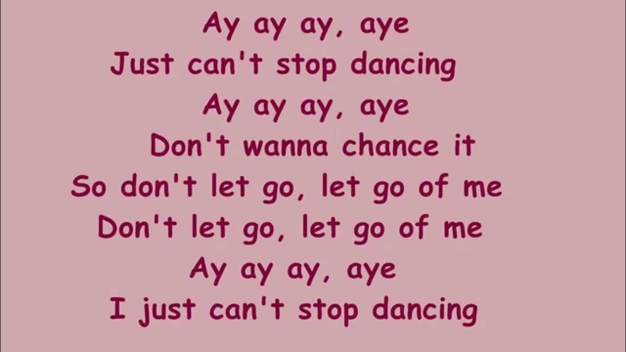 Can t stop dancing. Текст с can. dancing lyrics.