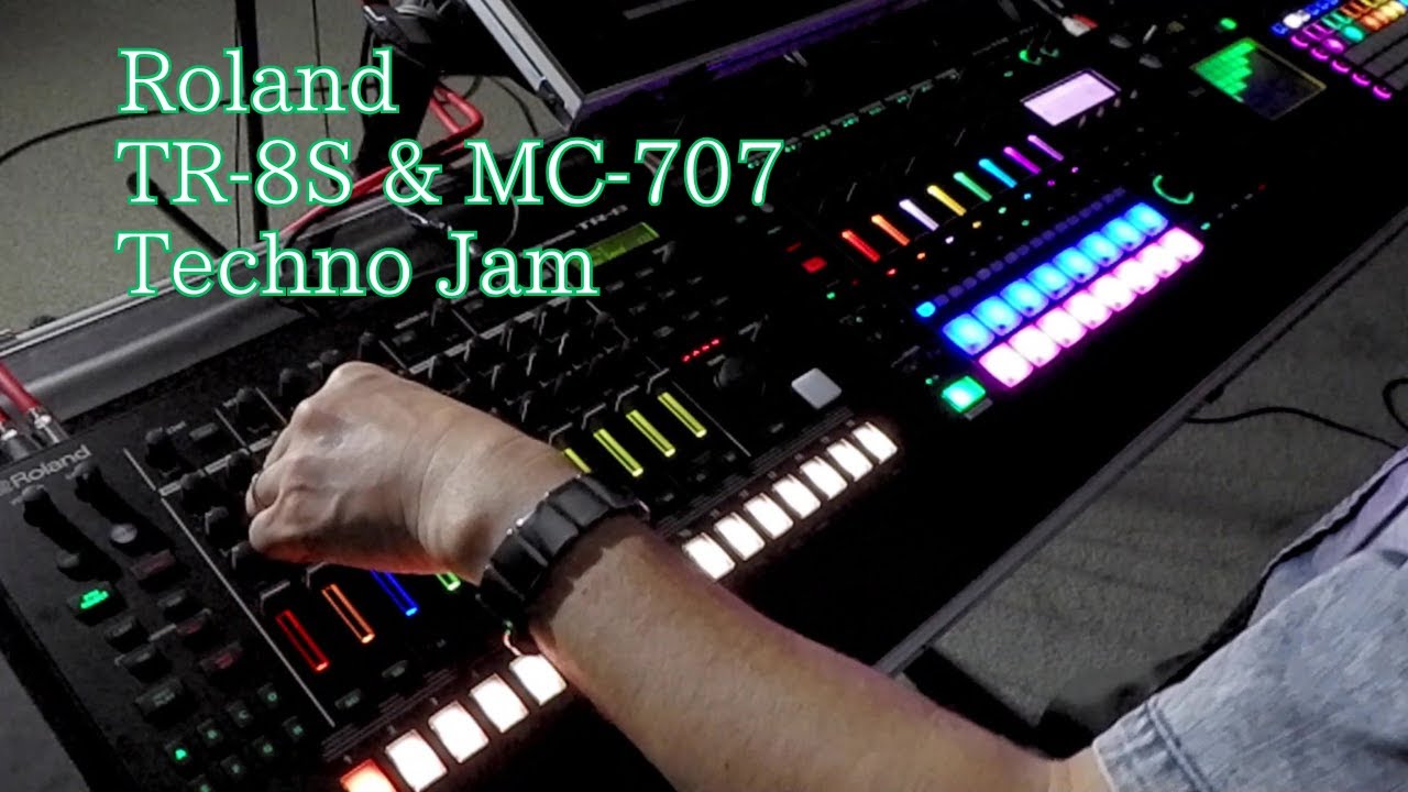 Roland TR-8S & MC-707 TECHNO JAM - YouTube