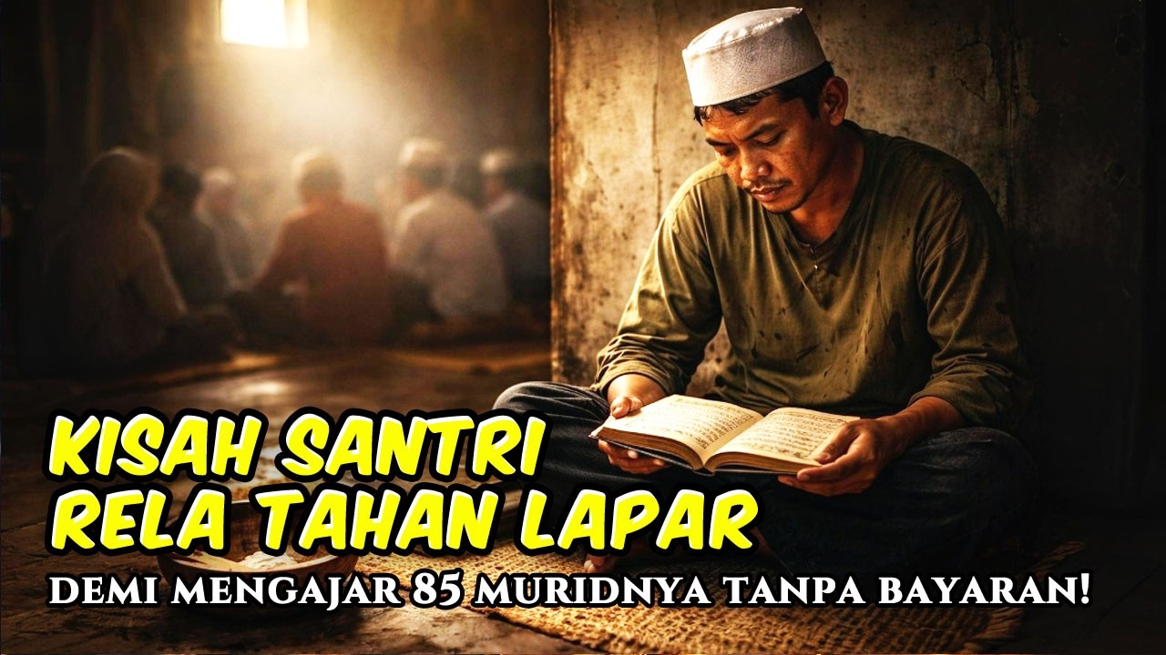 RELA KELAPARAN! Ustadz Ini Ajari 85 Santri Tanpa Gaji, Alasannya Bikin Nangis