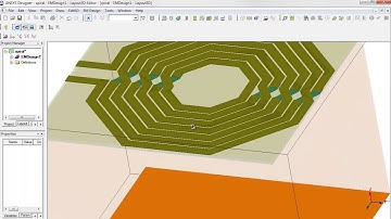 ANSYS Electromagnetics Spiral Inductor Part 1   Geometry