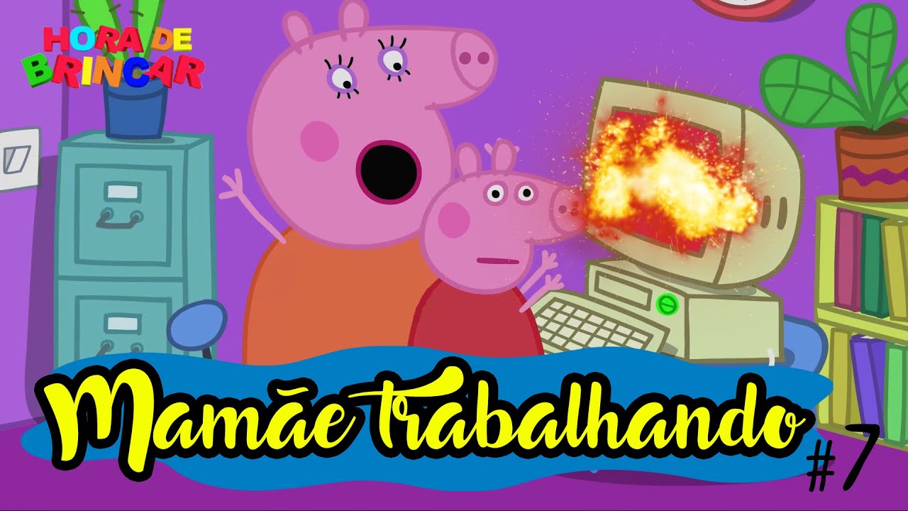 Peppa Pig George Pig ❤ Papai e Mamãe Pig, desenhando desenhos animados para  crianças em português. 