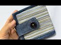 Easy! Fabric Wallet Tutorial Sewing From Old Clothes And Give It To Your Loved Ones!