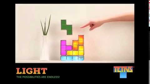 Tetris Stackable LED Desk Lamp from ThinkGeek   YouTube