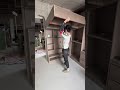 Space-Saving Tatami Bed and Wardrobe Installation#woodworking #craftsmanship