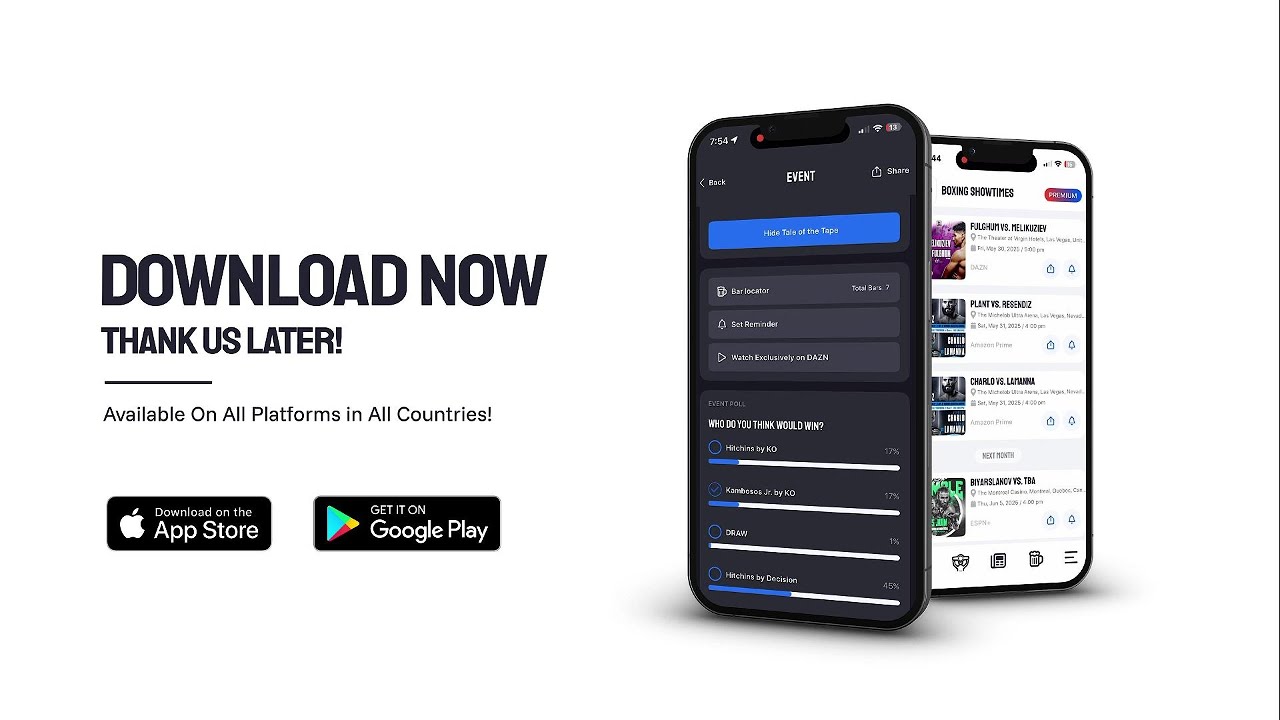 The Only Boxing App You Need | Full Fight Schedule, Undercards, Fighter Stats, News & More!